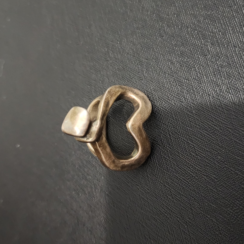 UNO de 50 Silver Heart Ring